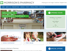 Tablet Screenshot of morrisons-pharmacy.com